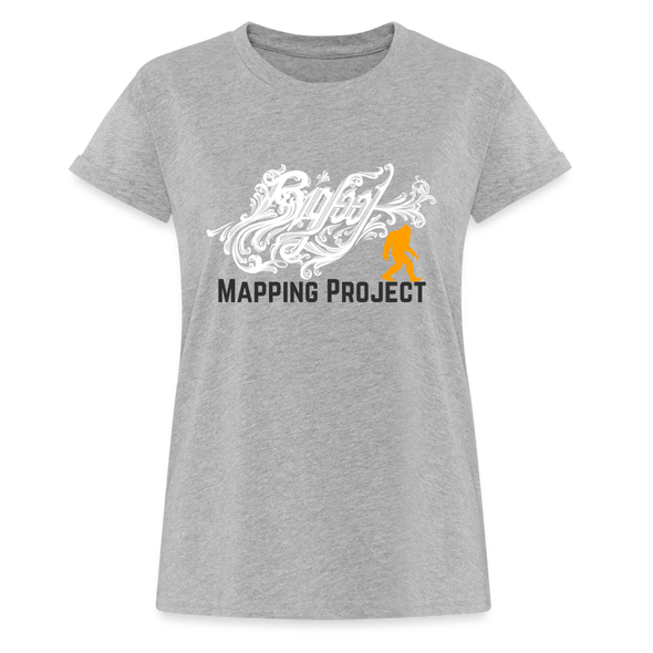 Bigfoot Mapping Project - Women's Relaxed Fit T-Shirt - heather gray