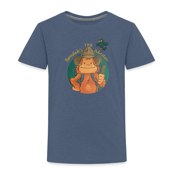 Marmalade's First Adventure Toddler Shirt - heather blue