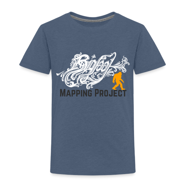 Bigfoot Mapping Project - Toddler Premium T-Shirt - heather blue