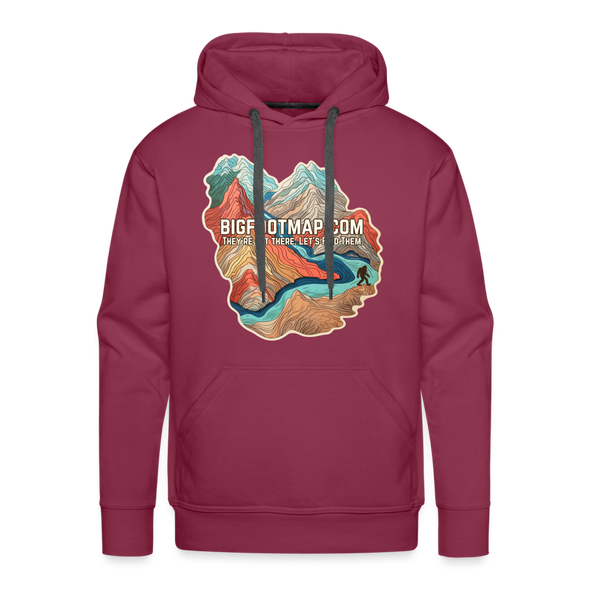 They're Out There Hoodie - burgundy