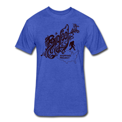 Bigfoot Mapping Project USA (Fitted Cotton/Poly) - heather royal