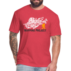 Bigfoot Mapping Project - Marmalade Bigfoot (Fitted Cotton/Poly) - heather red