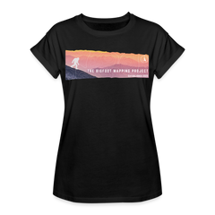 Bigfoot Sunset - Women's Relaxed Fit T-Shirt - black