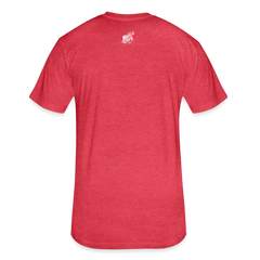 Bigfoot Sunset - Fitted Cotton/Poly T-Shirt (Men's) - heather red