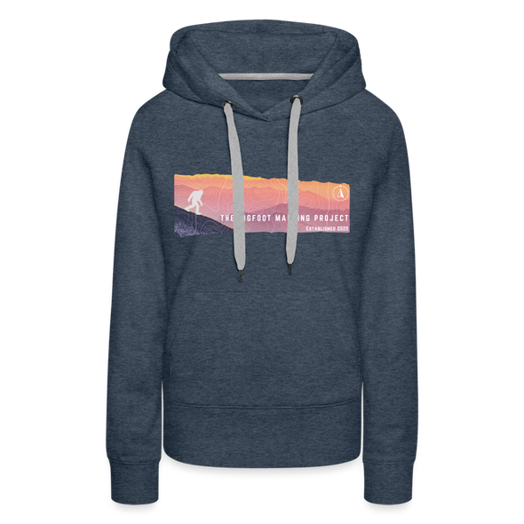 Bigfoot Sunset Hoodie - Women’s - heather denim