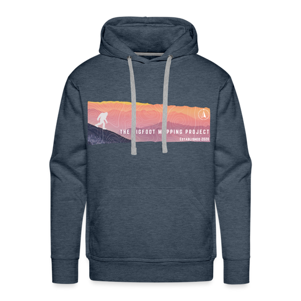 Sunset Bigfoot Hoodie - heather denim