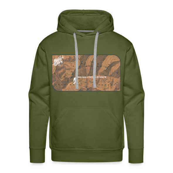 Bluff Creek - Men’s Hoodie - olive green