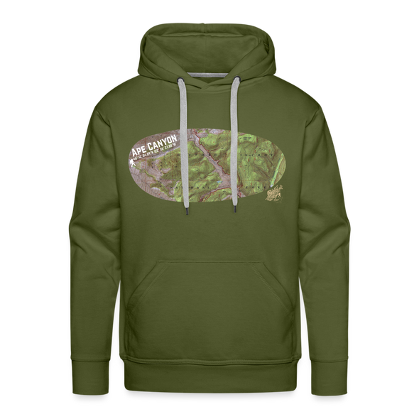 Ape Canyon Hoodie - olive green