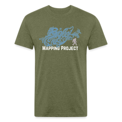 Bigfoot Blues - (Fitted Cotton/Poly) - heather military green