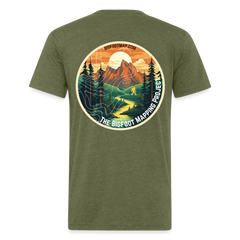 Retro Bigfoot - heather military green