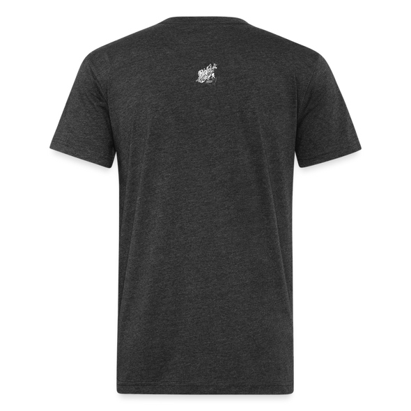 Bigfoot Sunset - Fitted Cotton/Poly T-Shirt (Men's) - heather black