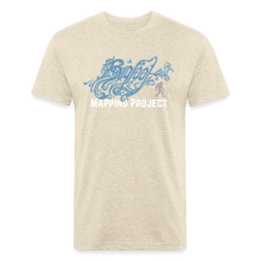 Bigfoot Blues - (Fitted Cotton/Poly) - heather cream