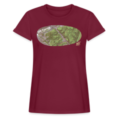 Ape Canyon Women's Fit Tee Shirt - burgundy