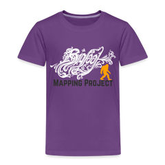 Bigfoot Mapping Project - Toddler Premium T-Shirt - purple