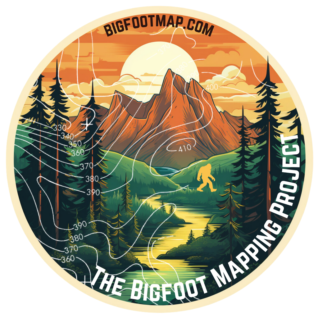 Retro Bigfoot Sticker (3 in. Round)