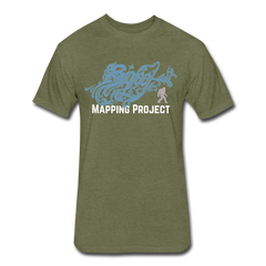 Bigfoot Blues - (Fitted Cotton/Poly) - heather military green