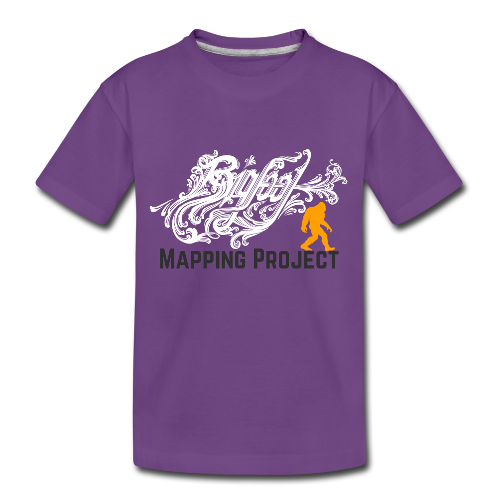 Bigfoot Mapping Project - Toddler Premium T-Shirt - purple