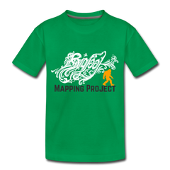 Bigfoot Mapping Project - Toddler Premium T-Shirt - kelly green