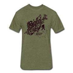 Bigfoot Mapping Project USA (Fitted Cotton/Poly) - heather military green