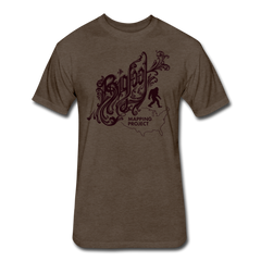 Bigfoot Mapping Project USA (Fitted Cotton/Poly) - heather espresso