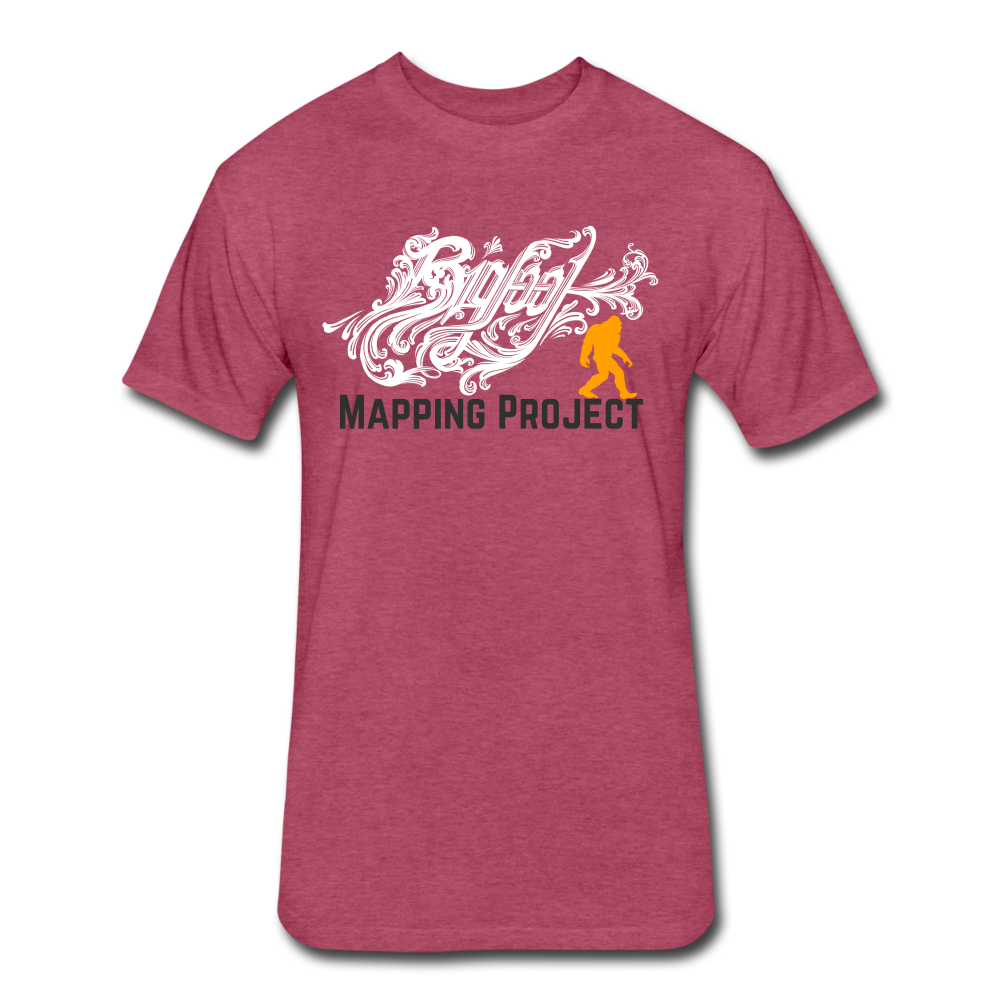 Bigfoot Mapping Project - Marmalade Bigfoot (Fitted Cotton/Poly) - heather burgundy