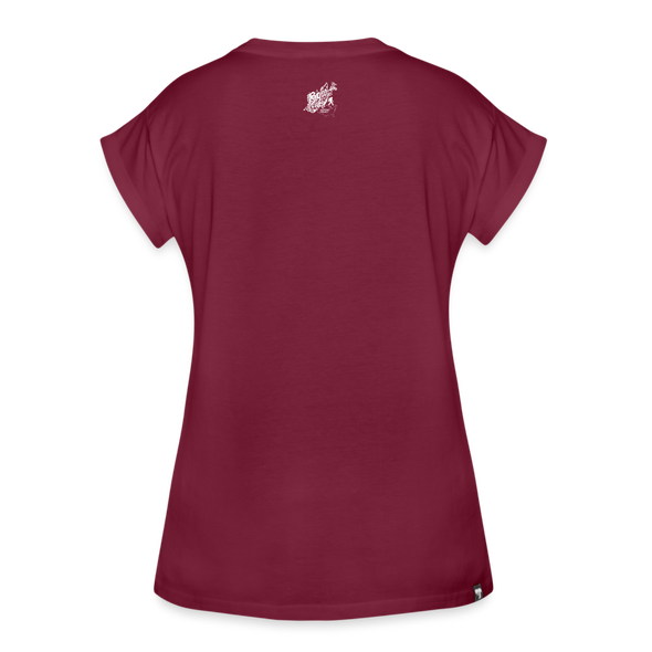 Bigfoot Sunset - Women's Relaxed Fit T-Shirt - burgundy