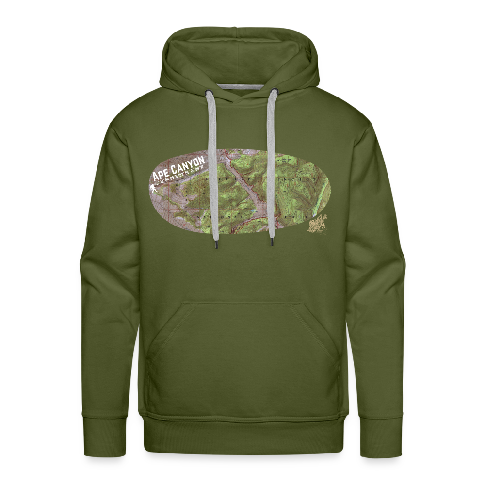 Ape Canyon Hoodie - olive green